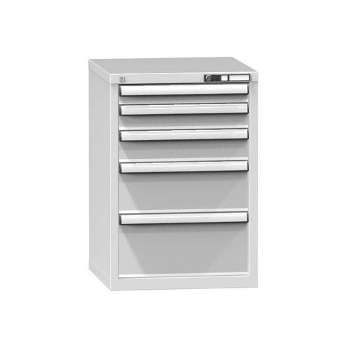 Szafki warsztatowe szufladowe ZA, 840 x 578 x 600 mm, 5 szuflad, szare - Szafka warsztatowa z szufladami ZA, 840 x 578 x 600 mm, 5 szuflad, szaro-szar