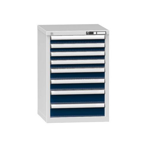 Szafki szufladowe ZA8, 578 x 600 x 840 mm - Szafka szufladowa ZA8, 578 x 600 x 840 mm, szaro-ciemnoniebieska