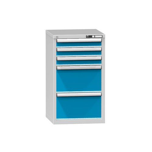 Szafki szufladowe ZA3, 578 x 600 x 990 mm - Szafka szufladowa ZA3, 578 x 600 x 990 mm, szaro-niebieska