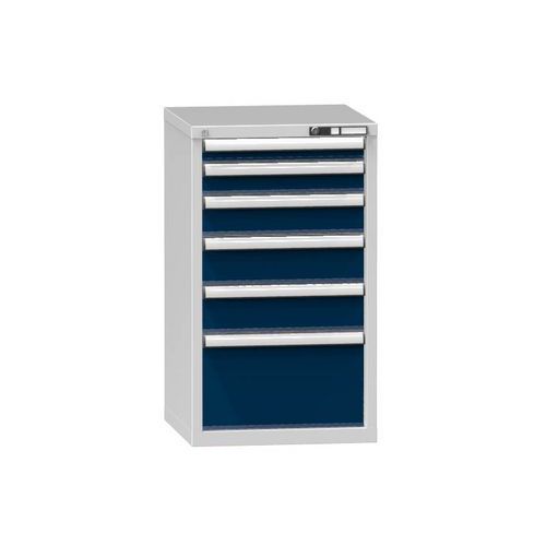Szafki szufladowe ZA4, 578 x 600 x 990 mm - Szafka szufladowa ZA4, 578 x 600 x 990 mm, szaro-ciemnoniebieska