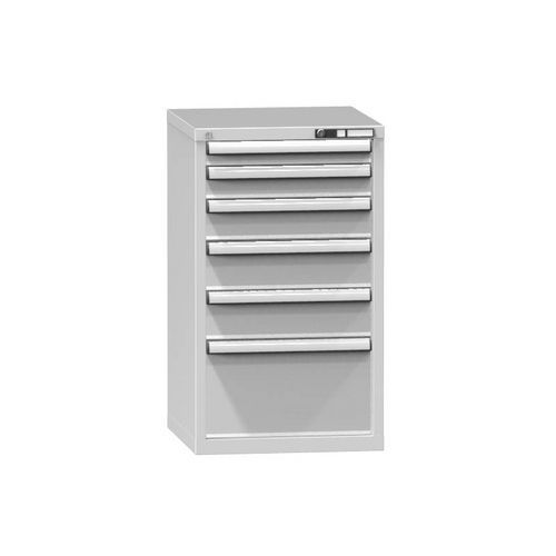 Szafki szufladowe ZA4, 578 x 600 x 990 mm - Szafka szufladowa ZA4, 578 x 600 x 990 mm, szaro-szara
