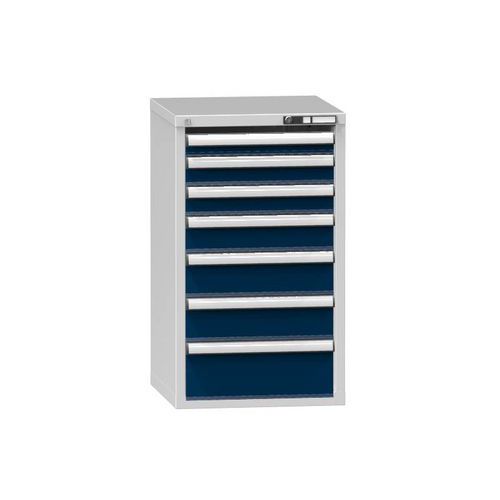Szafki szufladowe ZA6, 578 x 600 x 990 mm - Szafka szufladowa ZA6, 578 x 600 x 990 mm, szaro-ciemnoniebieska