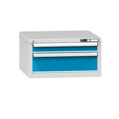 Szafki szufladowe ZB2, 731 x 753 x 390 mm - Szafka szufladowa ZB2, 731 x 753 x 390 mm, szaro-niebieska