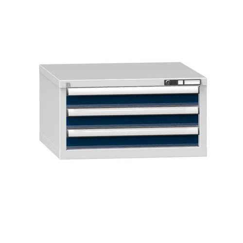 Szafki szufladowe ZB3, 731 x 753 x 390 mm - Szafka szufladowa ZB3, 731 x 753 x 390 mm, szaro-ciemnoniebieska