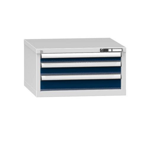 Szafki szufladowe ZB4, 731 x 753 x 390 mm - Szafka szufladowa ZB4, 731 x 753 x 390 mm, szaro-ciemnoniebieska