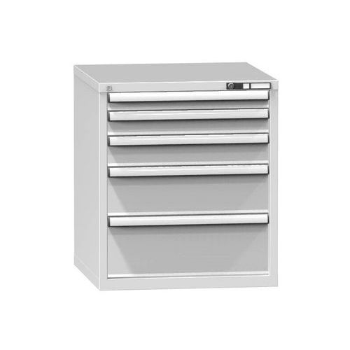 Szafki szufladowe ZB5, 731 x 753 x 840 mm - Szafka szufladowa ZB5, 731 x 753 x 840 mm, szaro-szara