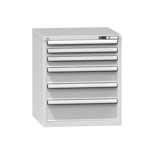 Szafki szufladowe ZB6, 731 x 753 x 840 mm - Szafka szufladowa ZB6, 731 x 753 x 840 mm, szaro-szara