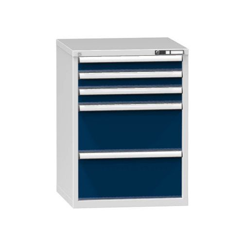 Szafki szufladowe ZB3, 731 x 753 x 990 mm - Szafka szufladowa ZB3, 731 x 753 x 990 mm, szaro-ciemnoniebieska
