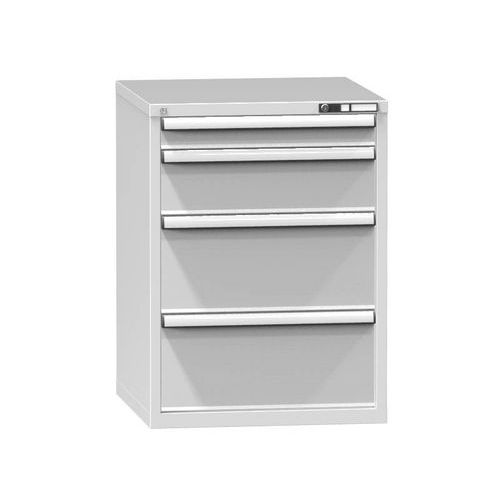 Szafki warsztatowe z szufladami ZB, 990 x 731 x 753 mm, 4 szuflady, szare - Szafka warsztatowa z szufladami ZB, 990 x 731 x 753 mm, 4 szuflady, szaro-
