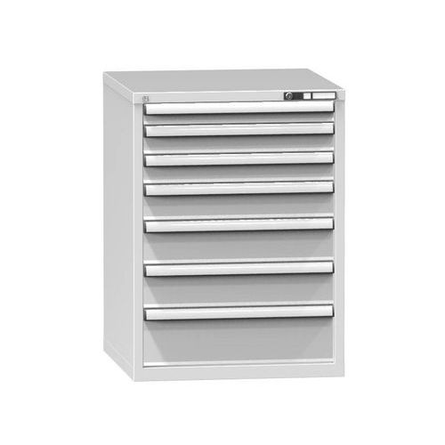 Szafki szufladowe ZB6, 731 x 753 x 990 mm - Szafka szufladowa ZB6, 731 x 753 x 990 mm, szaro-szara