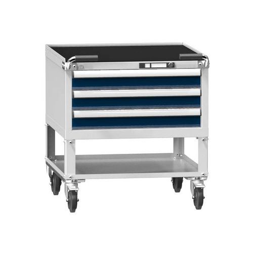 Wózki warsztatowe ZBM39-1, 36x36D, 731 x 753 x 810 mm - Wózek warsztatowy ZBM39-1, 36x36D, 731 x 753 x 810 mm, szaro-ciemnoniebieski