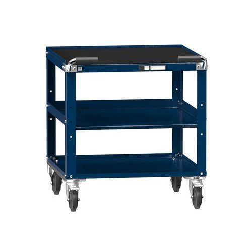 Wózki warsztatowe ZB, 810 x 731 x 753 mm, 3 półki - Wózek warsztatowy ZB, 810 x 731 x 753 mm, 3 półki, ciemnoniebieski