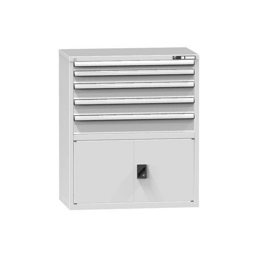 Szafki szufladowe ZC2, 1037 x 600 x 1215 mm - Szafka szufladowa ZC2, 1037 x 600 x 1215 mm, szaro-szara