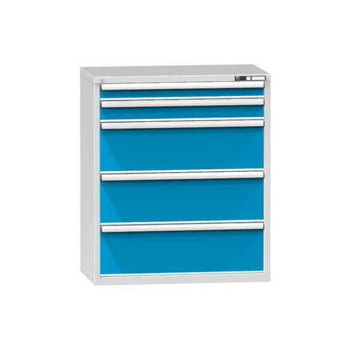 Szafki szufladowe ZC3, 1037 x 600 x 1215 mm - Szafka szufladowa ZC3, 1037 x 600 x 1215 mm, szaro-niebieska