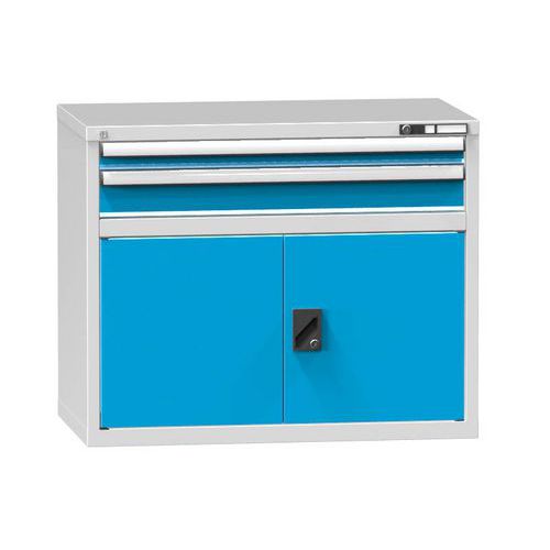 Szafki szufladowe ZC2, 1037 x 600 x 840 mm - Szafka szufladowa ZC2, 1037 x 600 x 840 mm, szaro-niebieska