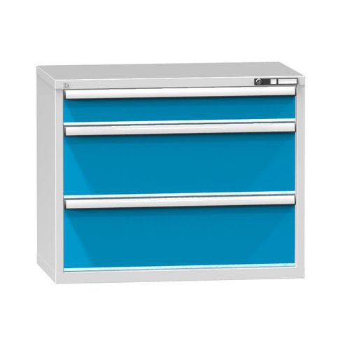 Szafki szufladowe ZC3, 1037 x 600 x 840 mm - Szafka szufladowa ZC3, 1037 x 600 x 840 mm, szaro-niebieska