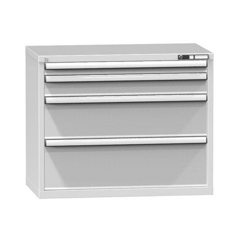 Szafki szufladowe ZC4, 1037 x 600 x 840 mm - Szafka szufladowa ZC4, 1037 x 600 x 840 mm, szaro-szara