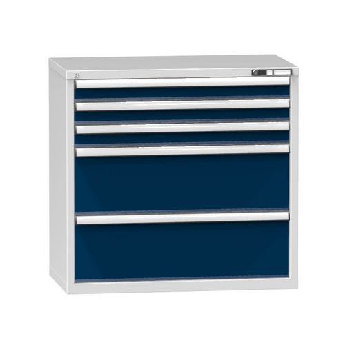 Szafki szufladowe ZC3, 1037 x 600 x 990 mm - Szafka szufladowa ZC3, 1037 x 600 x 990 mm, szaro-ciemnoniebieska