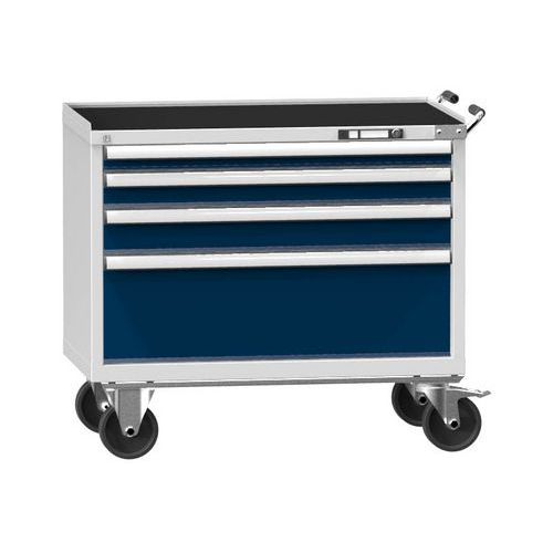 Wózki warsztatowe ZCM69-1, 54x27D, 1037 x 600 x 955 mm - Wózek warsztatowy ZCM69-1, 54x27D, 1037 x 600 x 955 mm, szaro-ciemnoniebieski