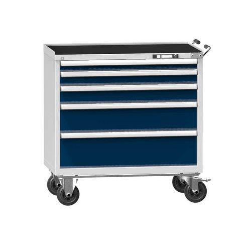Wózki warsztatowe ZCM84-1, 54x27D, 1037 x 600 x 1105 mm - Wózek warsztatowy ZCM84-1, 54x27D, 1037 x 600 x 1105 mm, szaro-ciemnoniebieski