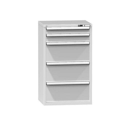 Szafki szufladowe ZD3, 731 x 600 x 1215 mm - Szafka szufladowa ZD3, 731 x 600 x 1215 mm, szaro-szara