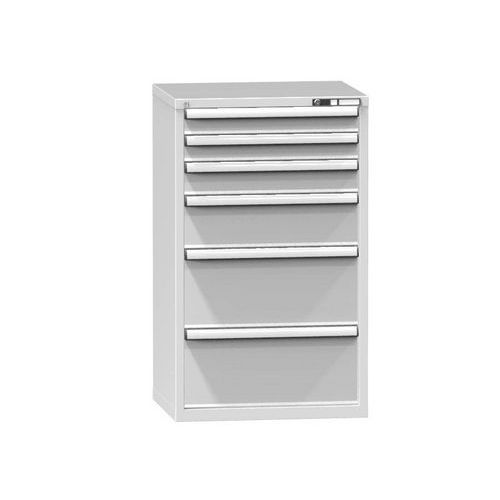 Szafki szufladowe ZD5, 731 x 600 x 1215 mm - Szafka szufladowa ZD5, 731 x 600 x 1215 mm, szaro-szara