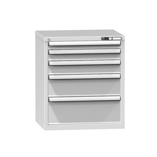Szafki szufladowe ZD5, 731 x 600 x 840 mm - Szafka szufladowa ZD5, 731 x 600 x 840 mm, szaro-szara