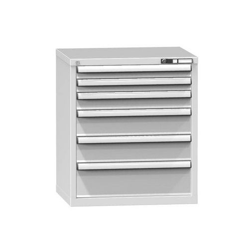 Szafki szufladowe ZD6, 731 x 600 x 840 mm - Szafka szufladowa ZD6, 731 x 600 x 840 mm, szaro-szara