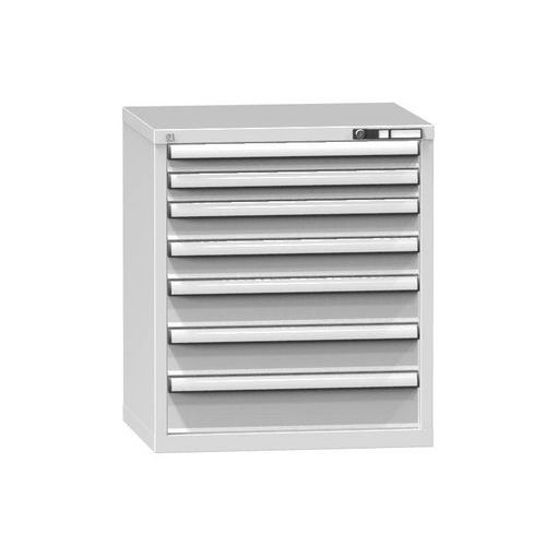 Szafki szufladowe ZD7, 731 x 600 x 840 mm - Szafka szufladowa ZD7, 731 x 600 x 840 mm, szaro-szara