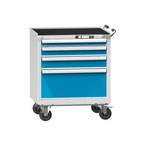 Wózki warsztatowe ZDM69-1, 36x27D, 731 x 600 x 910 mm - Wózek warsztatowy ZDM69-1, 36x27D, 731 x 600 x 910 mm, szaro-niebieski