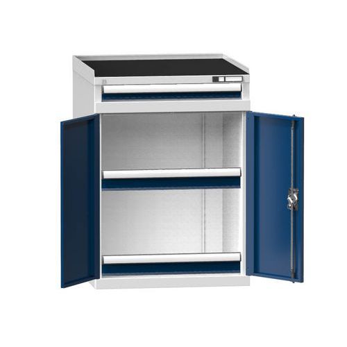 Szafy maszynowe ZDS2, 731 x 620 x 1010 mm - Szafa maszynowa ZDS2, 731 x 620 x 1010 mm, szaro-ciemnoniebieska