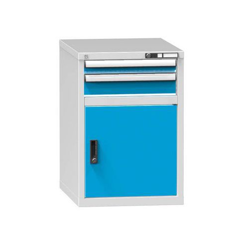 Szafki szufladowe ZE2, 578 x 753 x 840 mm - Szafka szufladowa ZE2, 578 x 753 x 840 mm, szaro-niebieska