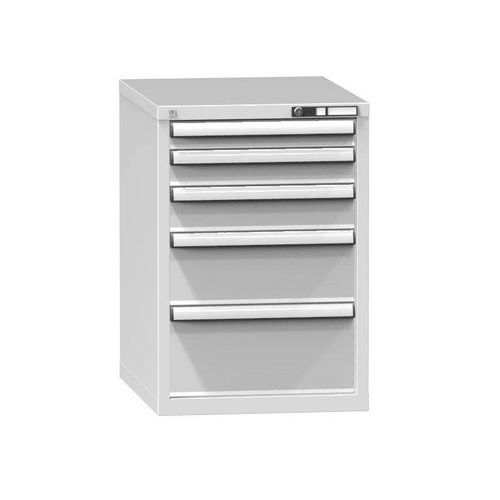 Szafki szufladowe ZE5, 578 x 753 x 840 mm - Szafka szufladowa ZE5, 578 x 753 x 840 mm, szaro-szara