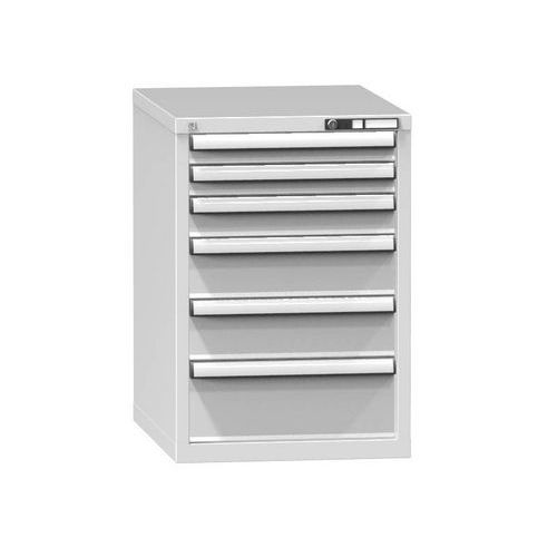 Szafki szufladowe ZE6, 578 x 753 x 840 mm - Szafka szufladowa ZE6, 578 x 753 x 840 mm, szaro-szara