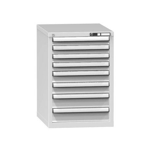 Szafki szufladowe ZE8, 578 x 753 x 840 mm - Szafka szufladowa ZE8, 578 x 753 x 840 mm, szaro-szara