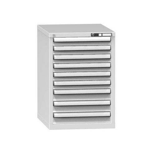 Szafki szufladowe ZE9, 578 x 753 x 840 mm - Szafka szufladowa ZE9, 578 x 753 x 840 mm, szaro-szara