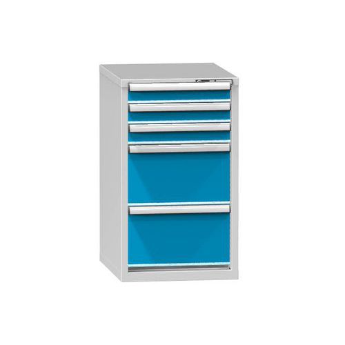 Szafki szufladowe ZE3, 578 x 753 x 990 mm - Szafka szufladowa ZE3, 578 x 753 x 990 mm, szaro-niebieska