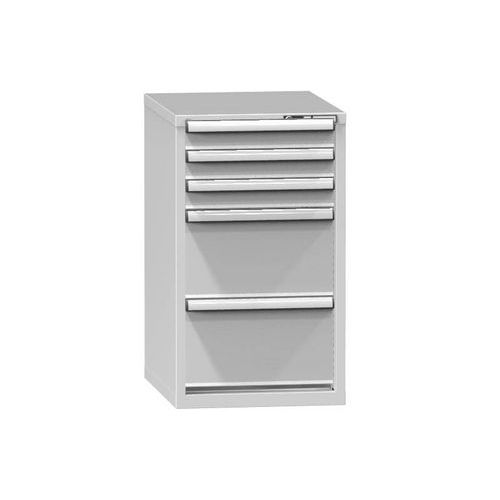 Szafki szufladowe ZE3, 578 x 753 x 990 mm - Szafka szufladowa ZE3, 578 x 753 x 990 mm, szaro-szara