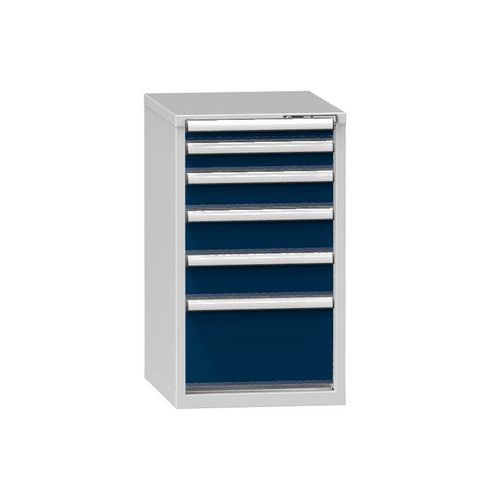 Szafki szufladowe ZE4, 578 x 753 x 990 mm - Szafka szufladowa ZE4, 578 x 753 x 990 mm, szaro-ciemnoniebieska
