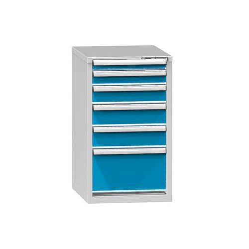 Szafki szufladowe ZE4, 578 x 753 x 990 mm - Szafka szufladowa ZE4, 578 x 753 x 990 mm, szaro-niebieska