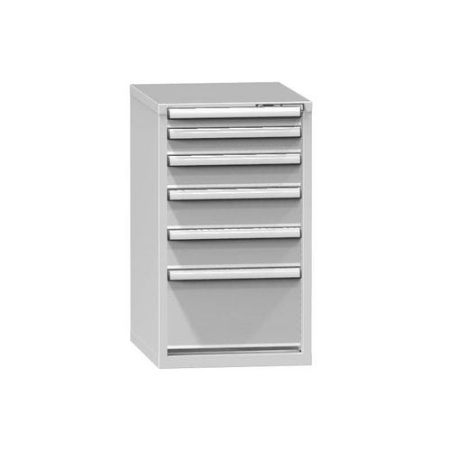 Szafki szufladowe ZE4, 578 x 753 x 990 mm - Szafka szufladowa ZE4, 578 x 753 x 990 mm, szaro-szara