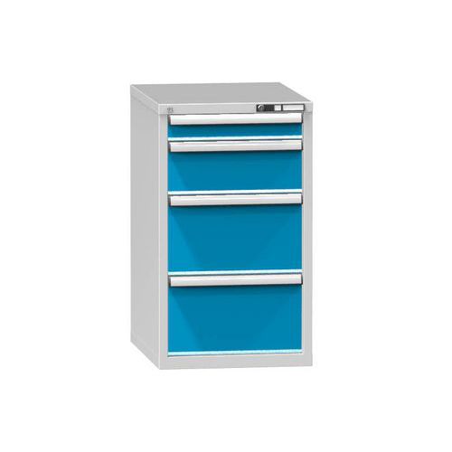 Szafki szufladowe ZE5, 578 x 753 x 990 mm - Szafka szufladowa ZE5, 578 x 753 x 990 mm, szaro-niebieska