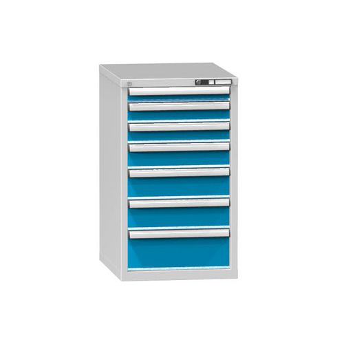Szafki szufladowe ZE6, 578 x 753 x 990 mm - Szafka szufladowa ZE6, 578 x 753 x 990 mm, szaro-niebieska