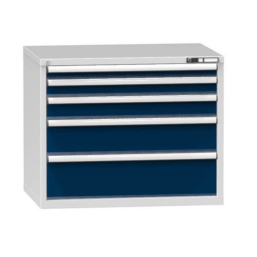 Szafki szufladowe ZG3, 1037 x 753 x 840 mm - Szafka szufladowa ZG3, 1037 x 753 x 840 mm, szaro-ciemnoniebieska