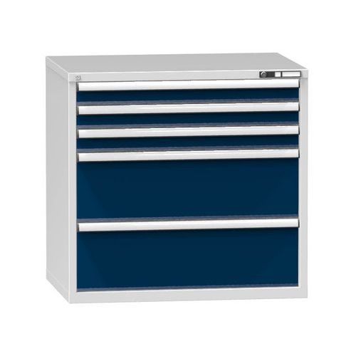 Szafki szufladowe ZG2, 1037 x 753 x 990 mm - Szafka szufladowa ZG2, 1037 x 753 x 990 mm, szaro-ciemnoniebieska
