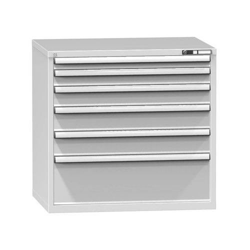 Szafki szufladowe ZG3, 1037 x 753 x 990 mm - Szafka szufladowa ZG3, 1037 x 753 x 990 mm, szaro-szara