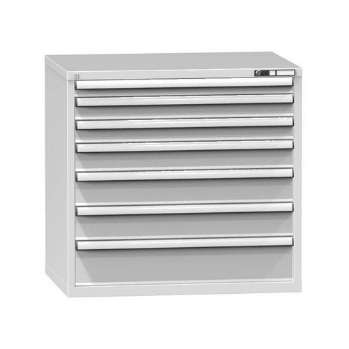 Szafki szufladowe ZG4, 1037 x 753 x 990 mm - Szafka szufladowa ZG4, 1037 x 753 x 990 mm, szaro-szara
