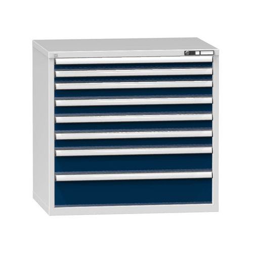 Szafki szufladowe ZG5, 1037 x 753 x 990 mm - Szafka szufladowa ZG5, 1037 x 753 x 990 mm, szaro-ciemnoniebieska