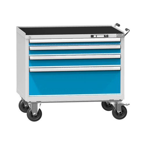 Wózki warsztatowe ZGM69-1, 54x36D, 1037 x 753 x 955 mm - Wózek warsztatowy ZGM69-1, 54x36D, 1037 x 753 x 955 mm, szaro-niebieski