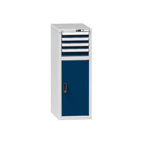Szafki szufladowe ZH1, 442 x 753 x 1215 mm - Szafka szufladowa ZH1, 442 x 753 x 1215 mm, szaro-ciemnoniebieska
